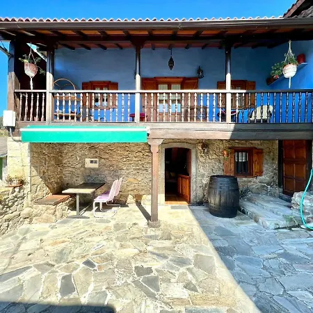 Feriehus Casa Con 2 Dormitorios, Chimenea, Jardin Y Vista A La Montana Campomanes